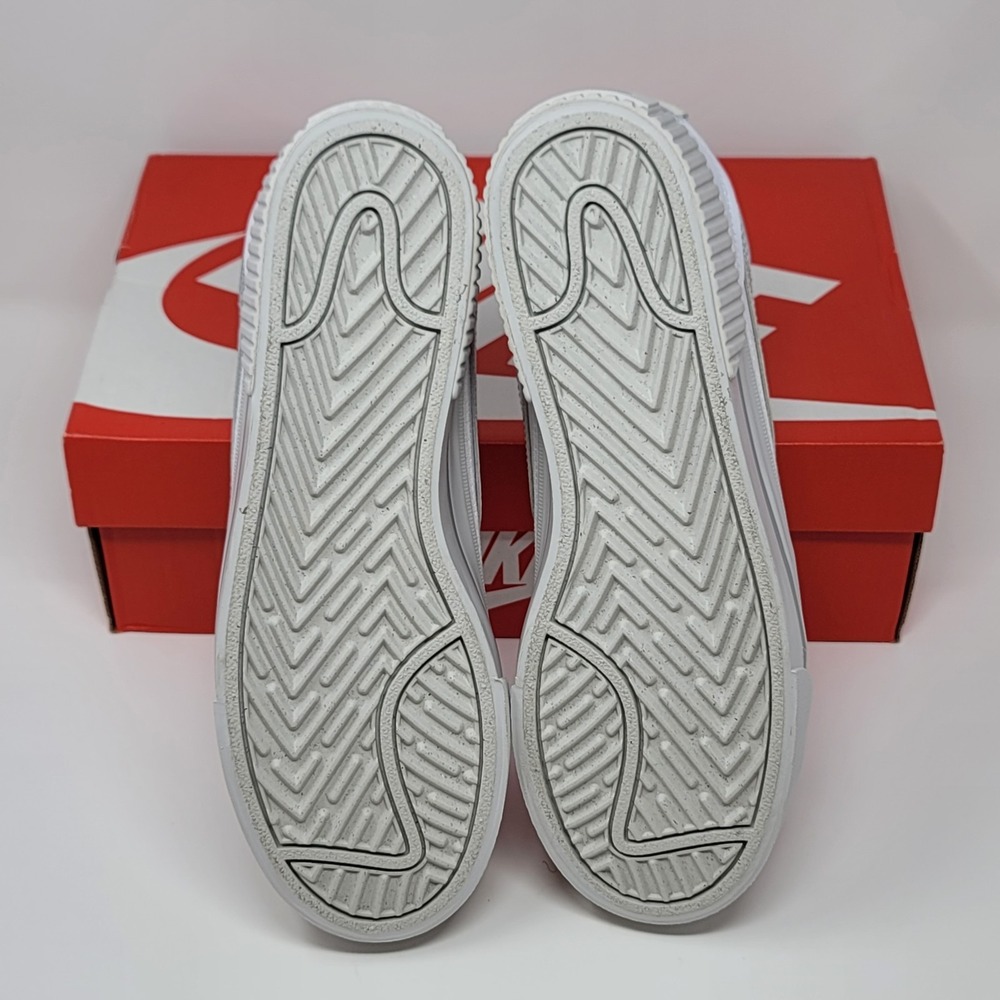 Nike Court legacy lift Platform Sneakers Women's 9.5 White/Silver HQ2307 100 - Picture 5 of 7